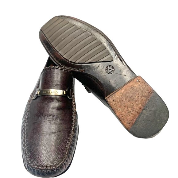 MEZLAN Avalanche‎ Brown Leather Bit Whipstich Loafers - Picture 10 of 12